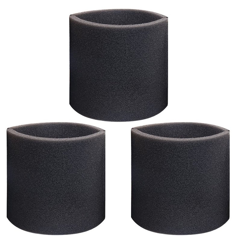 MZY LLC 3 Pack 90585 Foam Sleeve Filter Replacements for Shop Vac for Vacmaster & for Genie Shop Wet Dry Vacuums, VF2001 Foam Filter for Wet Dry Vacuum Cleaner - Image 1